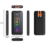 Batterie Externe Multicharge avec Recharge Magnétique Personnalisable