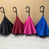 Parapluie Inversé avec Poignée en C Personnalisable