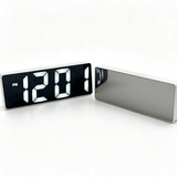 Réveil Numérique LED Effet Miroir Personnalisable