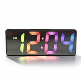 Réveil Numérique LED Effet Miroir Personnalisable